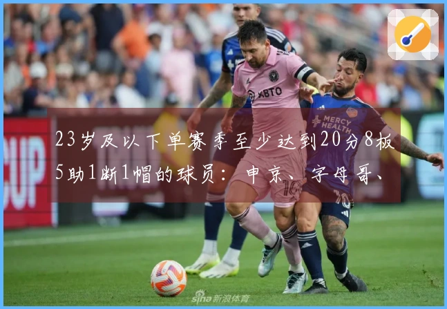 23岁及以下单赛季至少达到20分8板5助1断1帽的球员：申京、字母哥、狼王